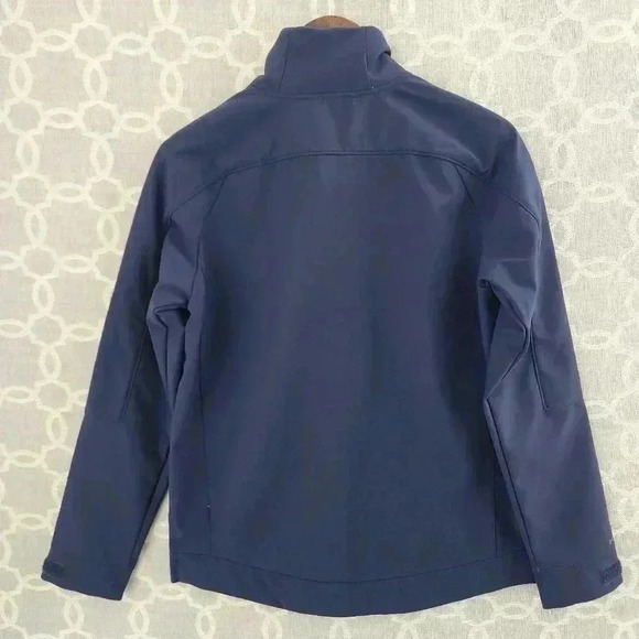Under Armour Full Zip Navy Blue Windbreaker Mock neck Men's Sweatshirt Small - Picture 2 of 10